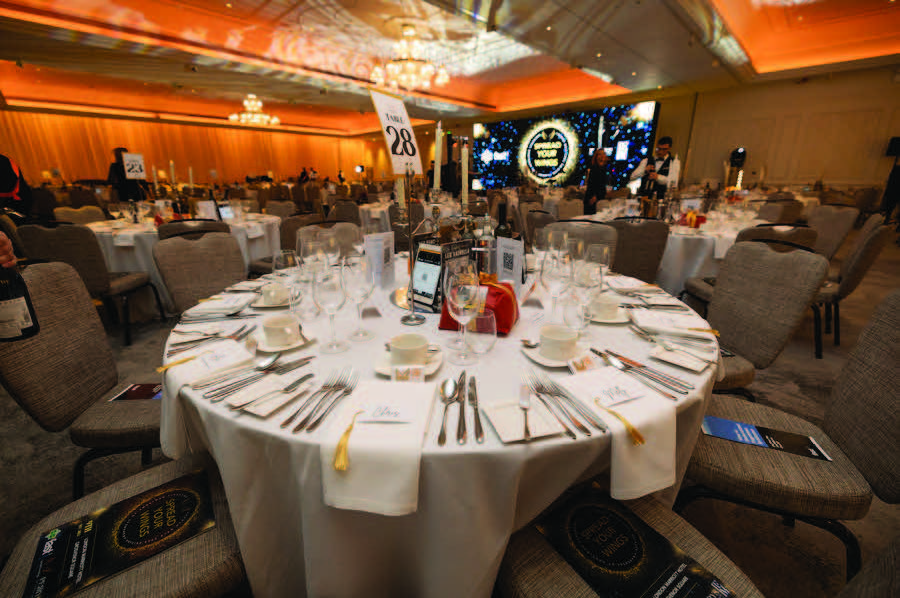 The gala table layout